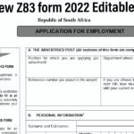 New z83 Application Form 2022
