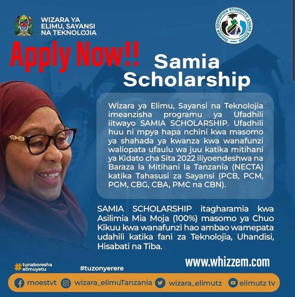 Samia Scholarship 2022