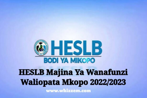 HESLB Majina Ya Wanafunzi Waliopata Mkopo 2022/2023 - PDF Download